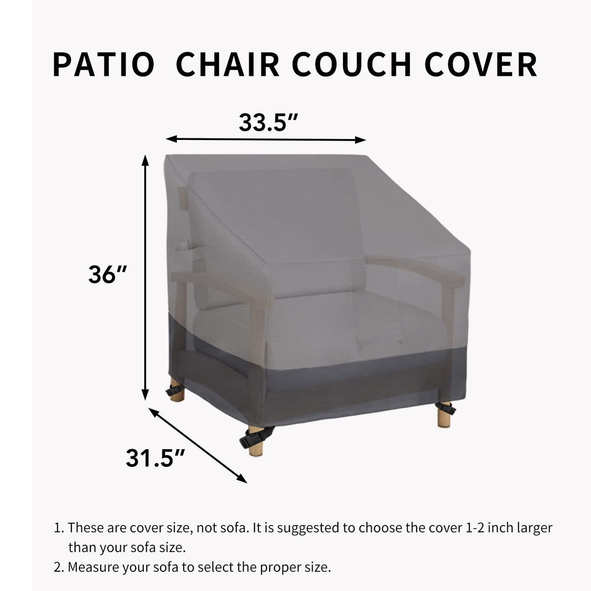 Easy-Going pad handles simplify installation and removal of the cover.