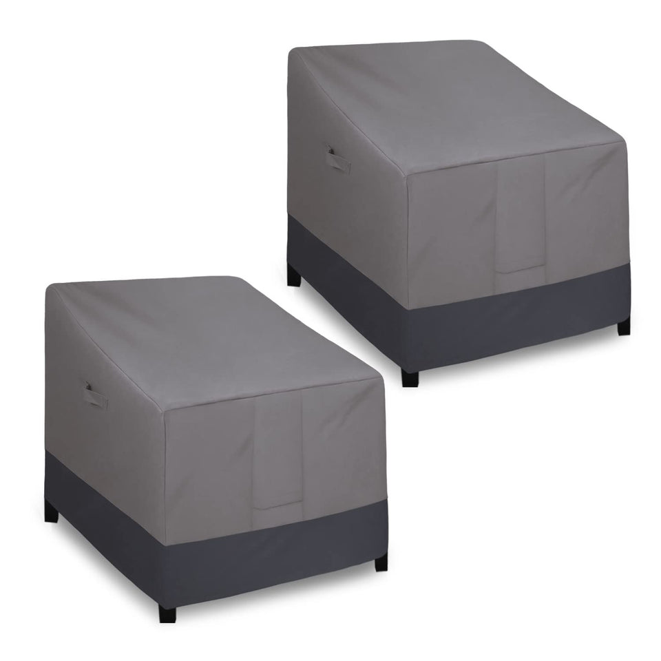 Easy-Going outdoor chair cover with close-straps protects against wind and rain.