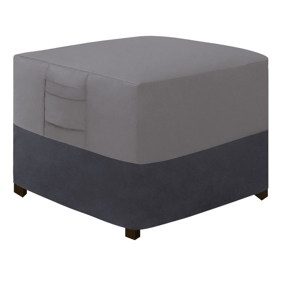 Easy-Going outdoor ottoman cover with waterproof fabric protecting furniture from rain