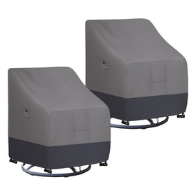 Easy-Going front-view swivel chair cover protecting chair from rain and sun