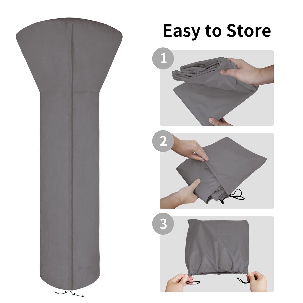 Easy-Going air vent reduces condensation inside the cover