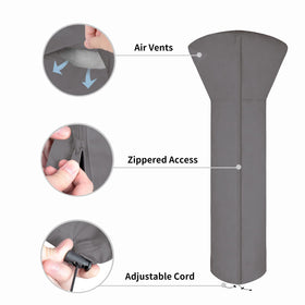 Easy-Going full-length zipper allows easy on and off