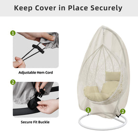 Easy-Going three-layer protection keeps chair dry and clean.