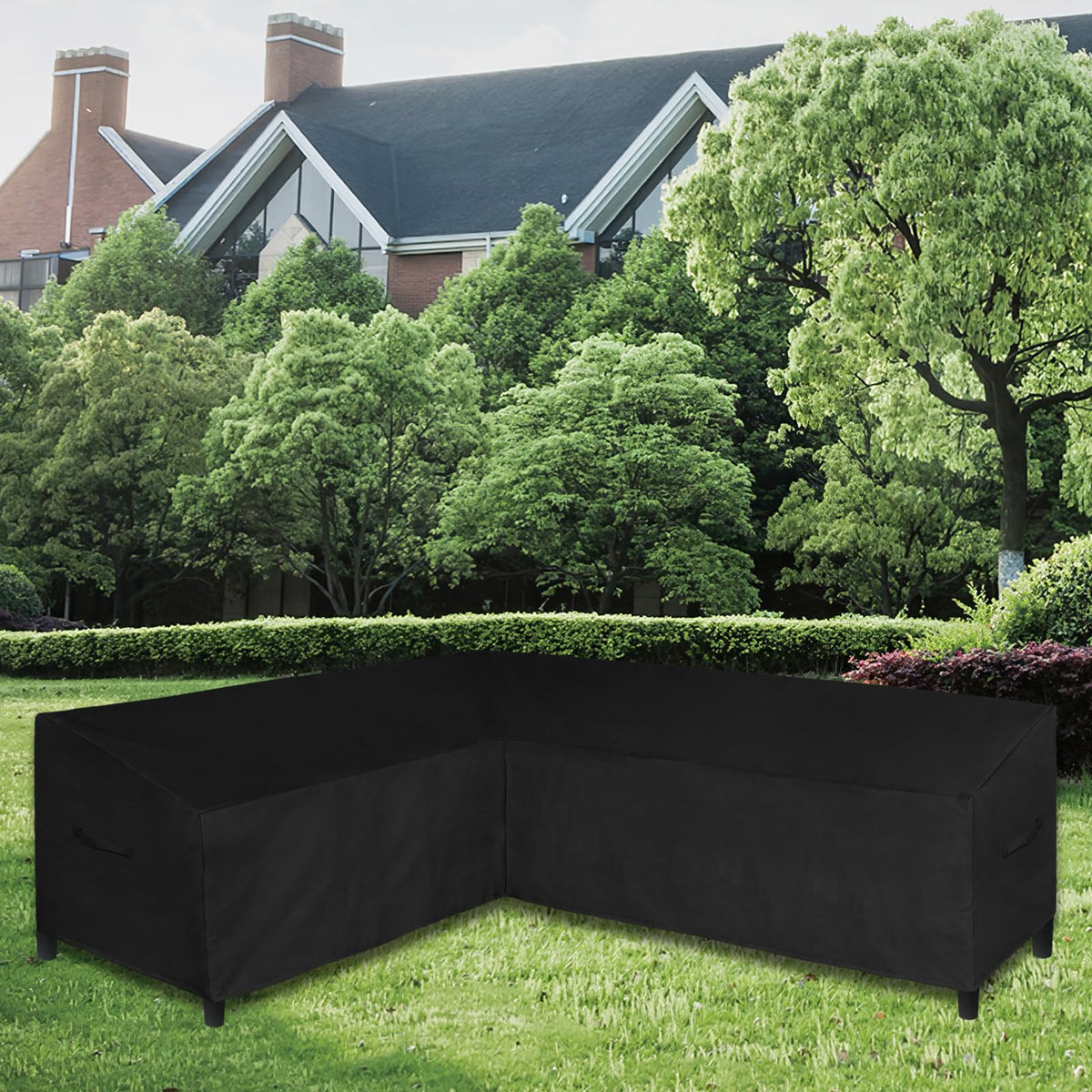 Easy-Going waterproof oxford fabric with PVC back coating shields outdoor furniture.