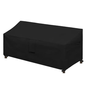 Easy-Going waterproof 3-seater sofa cover protecting a patio sofa from rain and sun.