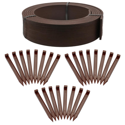 EasyFlex brown 4-inch edging 40 ft coil for clean landscape borders