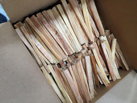 Fatwood pine resin-rich sticks spark fires quickly