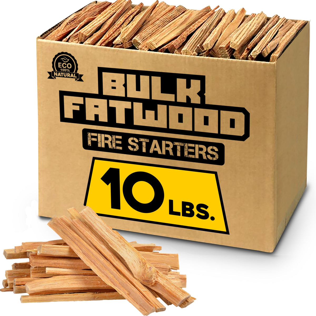 EasyGo Eco-Stix fatwood fire starter sticks glow easily for quick lighting