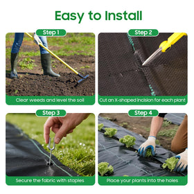 EasyGrowth tear-resistant fabric withstands gravel for driveways and high-traffic areas.