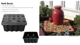 EasyPro RBH29 Redi-Basin shows 30-gallon capacity for steady fountain water supply.
