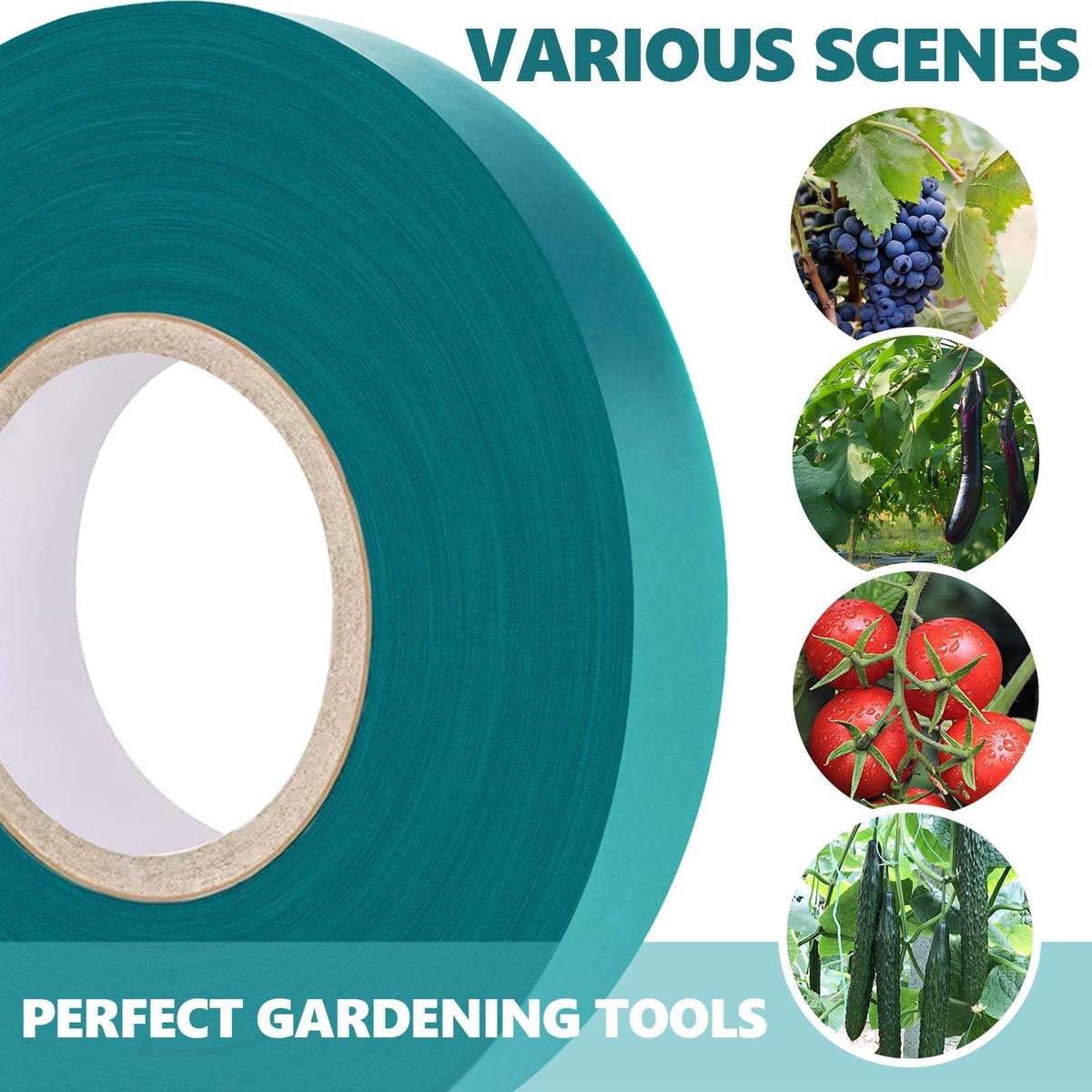 Easytle bright-green-garden-tape enhances visibility in the garden.