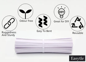 Easytle 5-inch ties ideal for DIY crafts and party favors