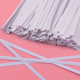 Easytle white paper twist ties organize bags and items around the home