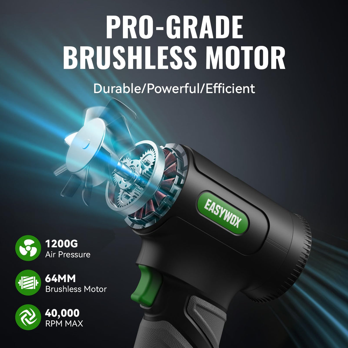 EasyWox 3-in-1 cordless cleaner covers car drying and small-cleaning tasks