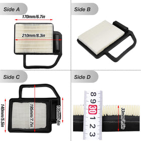 EATAKWARD air filter dimensions label confirms exact fit