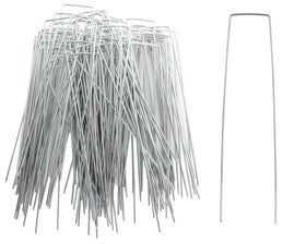 EATHEATY 8-inch galvanized stake pack securing garden edges and tubes.