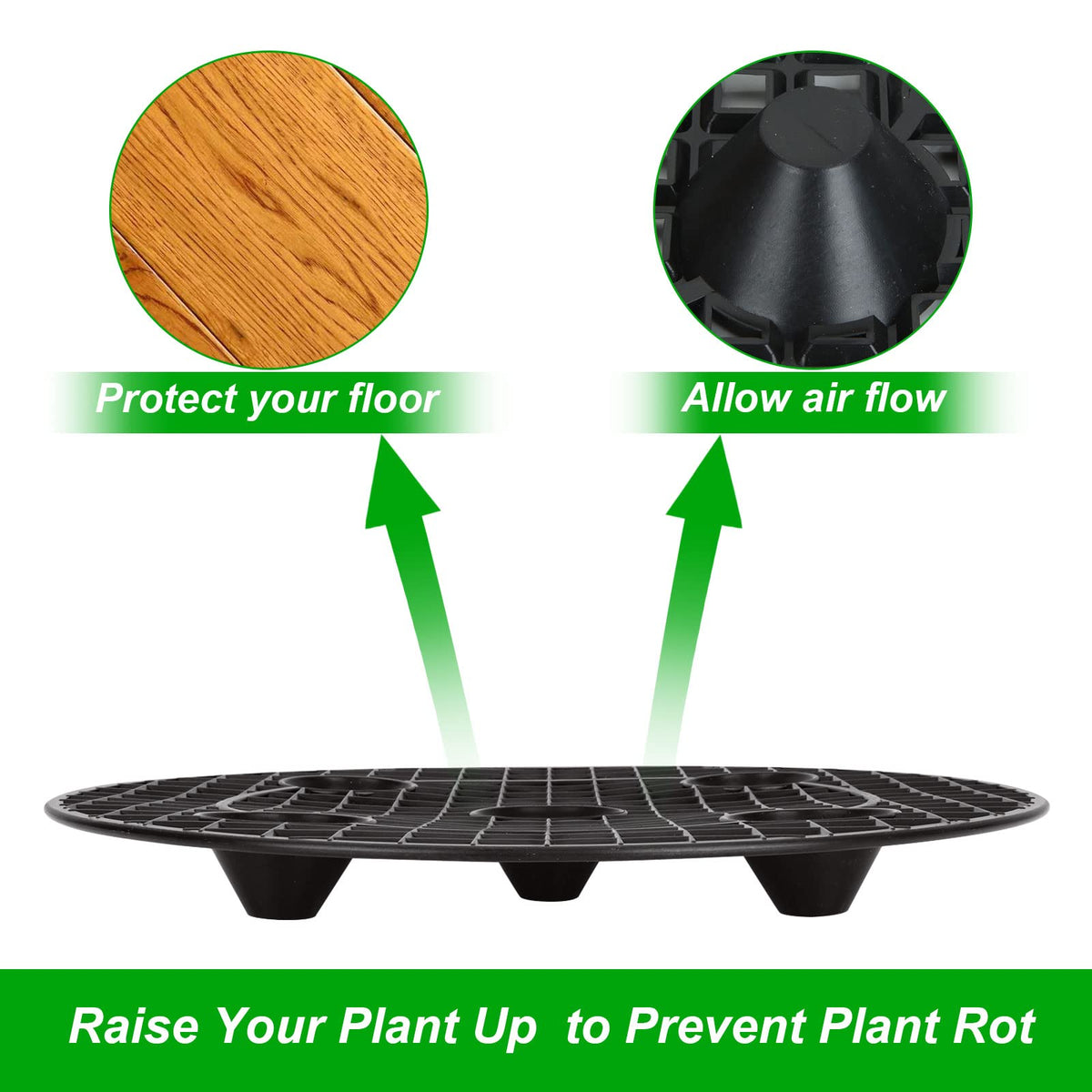 EATHEATY indoor outdoor plant support keeps pots stable and tidy