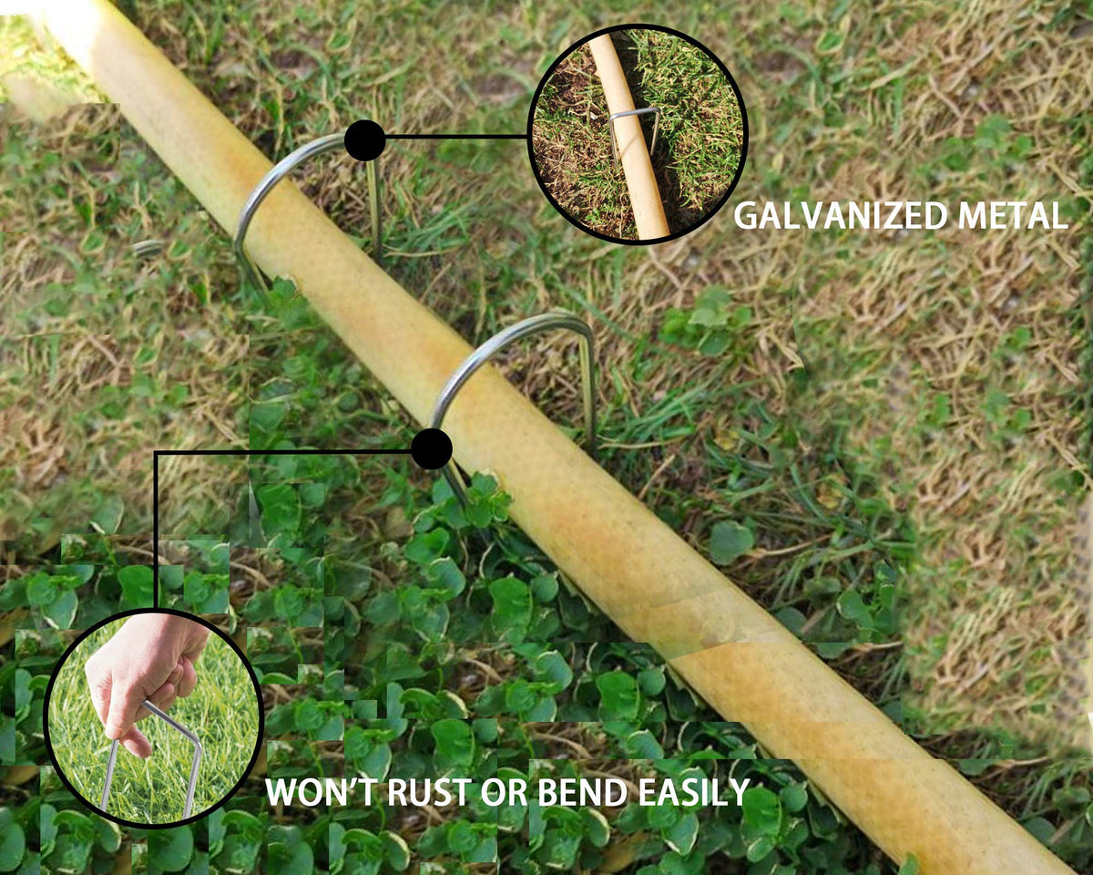 EATHEATY stakes withstand outdoor weather for reuse.