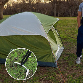 EATHEATY 8-inch stakes keep plants and hoses in place.