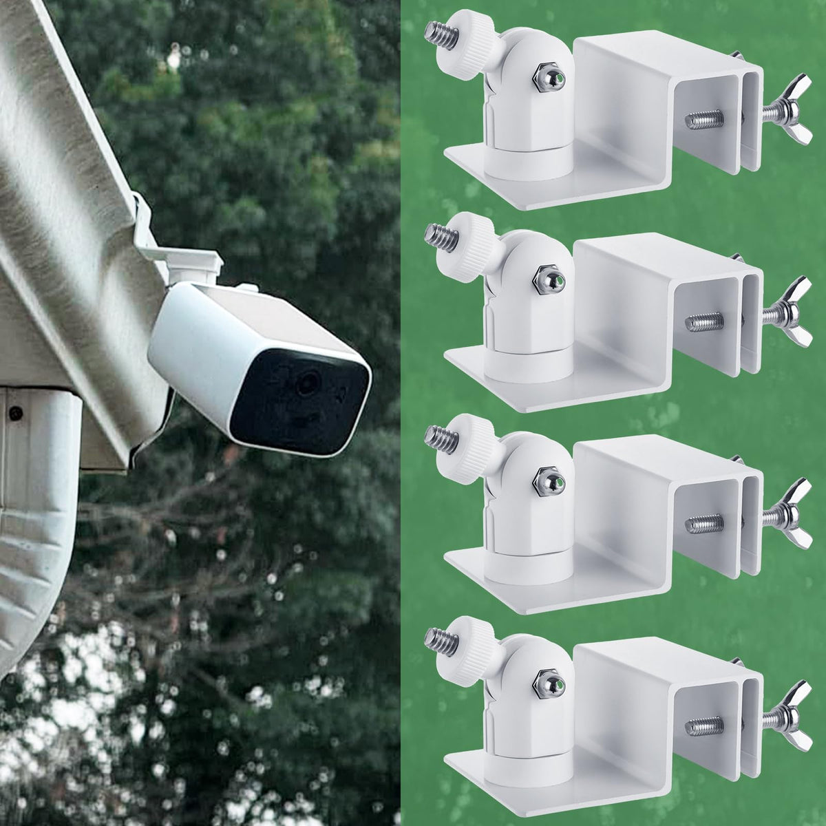 EATHEATY ring gutter mount kit shows quick, tool-free setup.