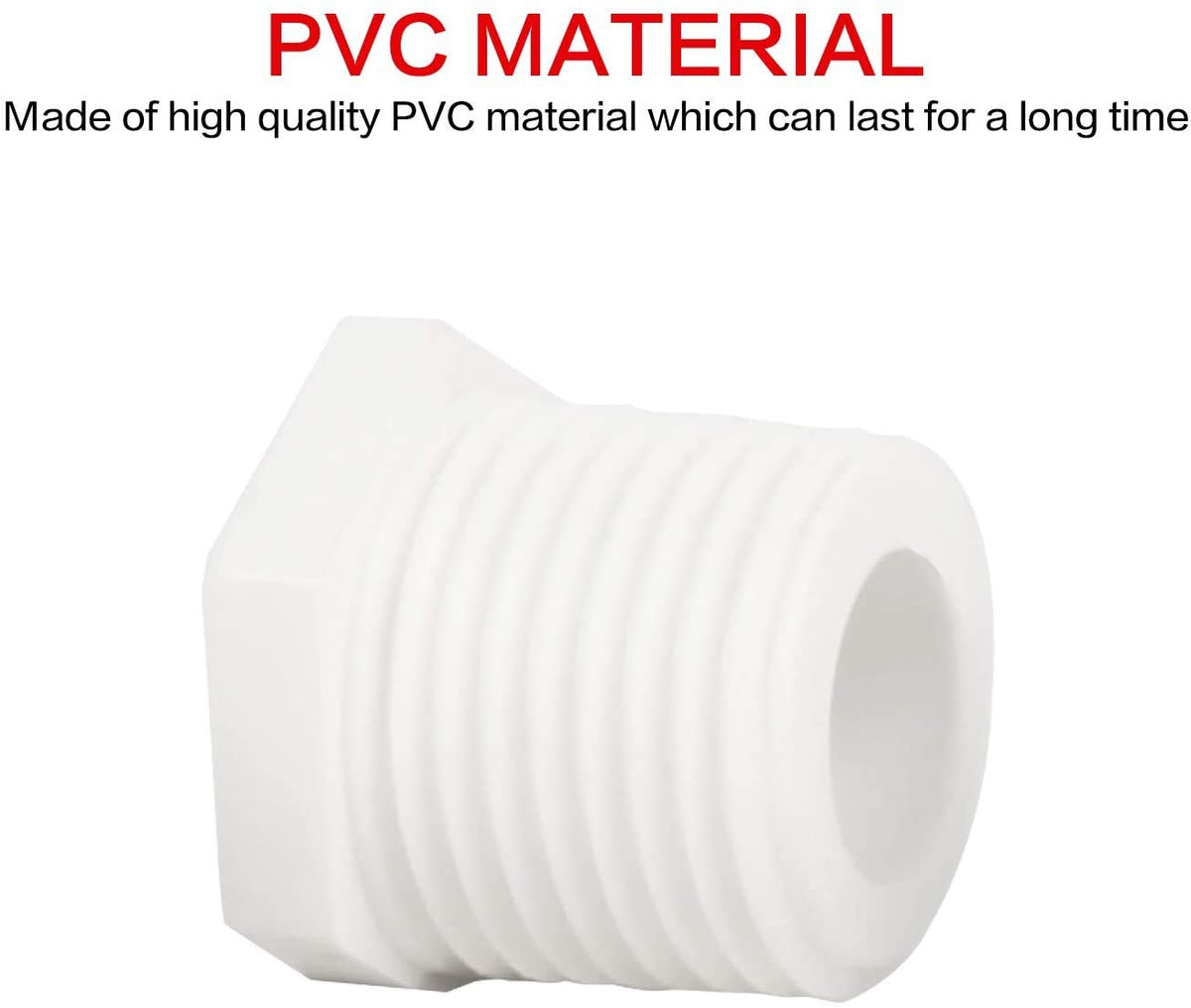 Eau plug with solvent cement installation enables quick, tool-free setup