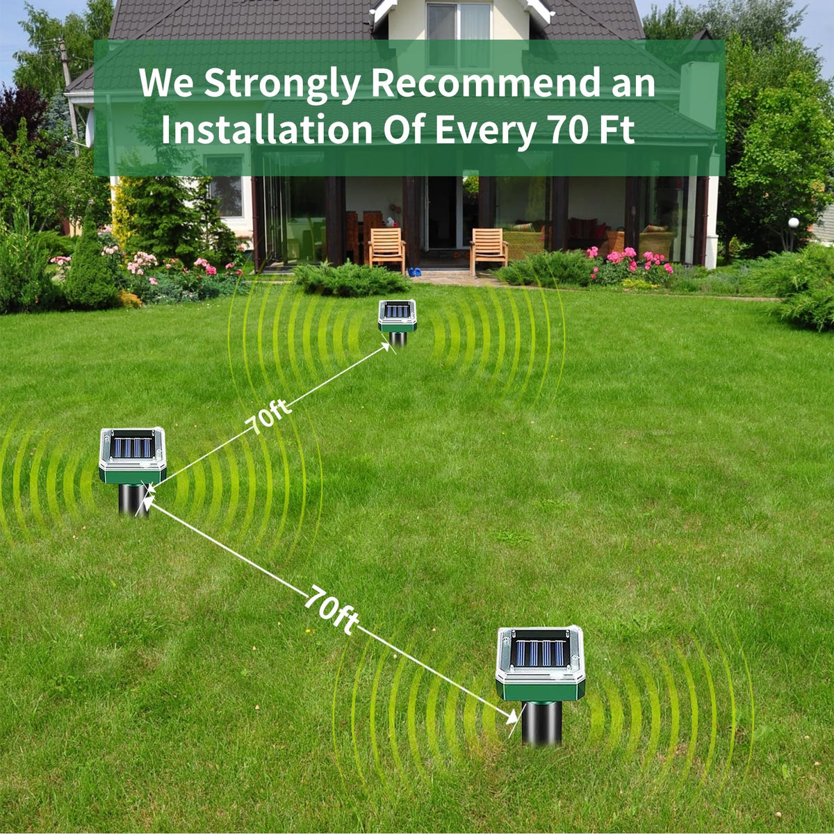 Simple installation: stakes ready in minutes for immediate protection.
