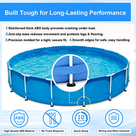 EAYBOMC footing cap close-up showing durable ABS construction and crack resistance.