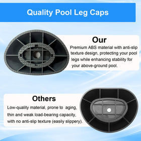 EAYBOMC footing cap with UV resistance for outdoor sun exposure.