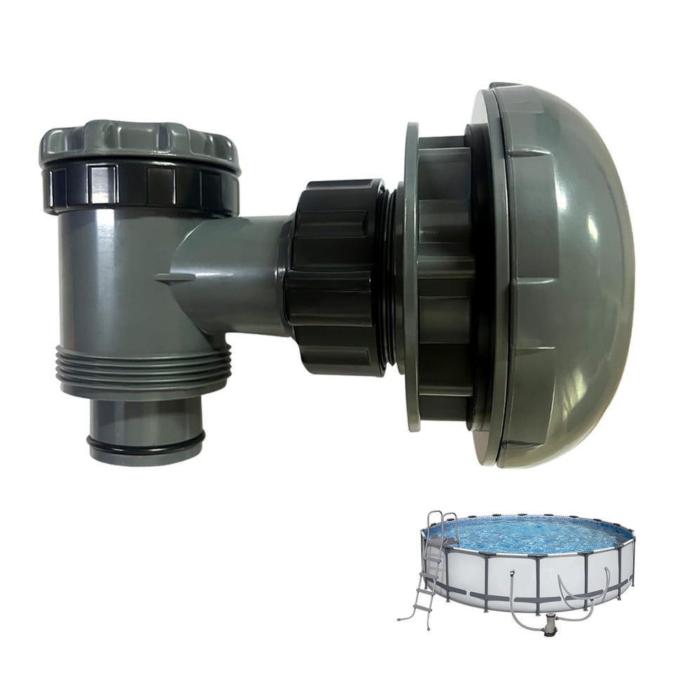 EAYBOMC On Off Plunger Valve exterior for above-ground pools showing its compact design and setup option