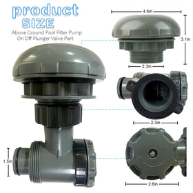 EAYBOMC Pool valve kit includes valve and inlet strainer for easy setup