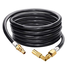 Eazy2hD 7ft RV propane hose quick connect for easy campsite grilling.