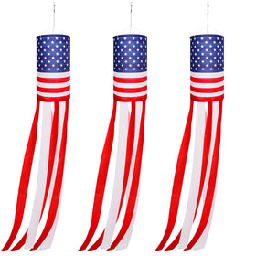 EBaokuup 40-inch American flag windsock with stars and stripes for yard decor
