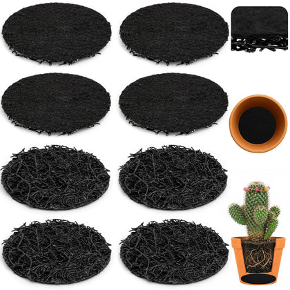 EBaokuup drainage insert discs for 6-inch pots with dual-layer filtration and drainage
