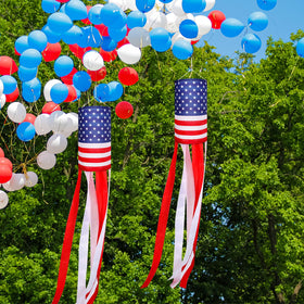 EBaokuup 40 inch windsock brightens doorway during Memorial Day