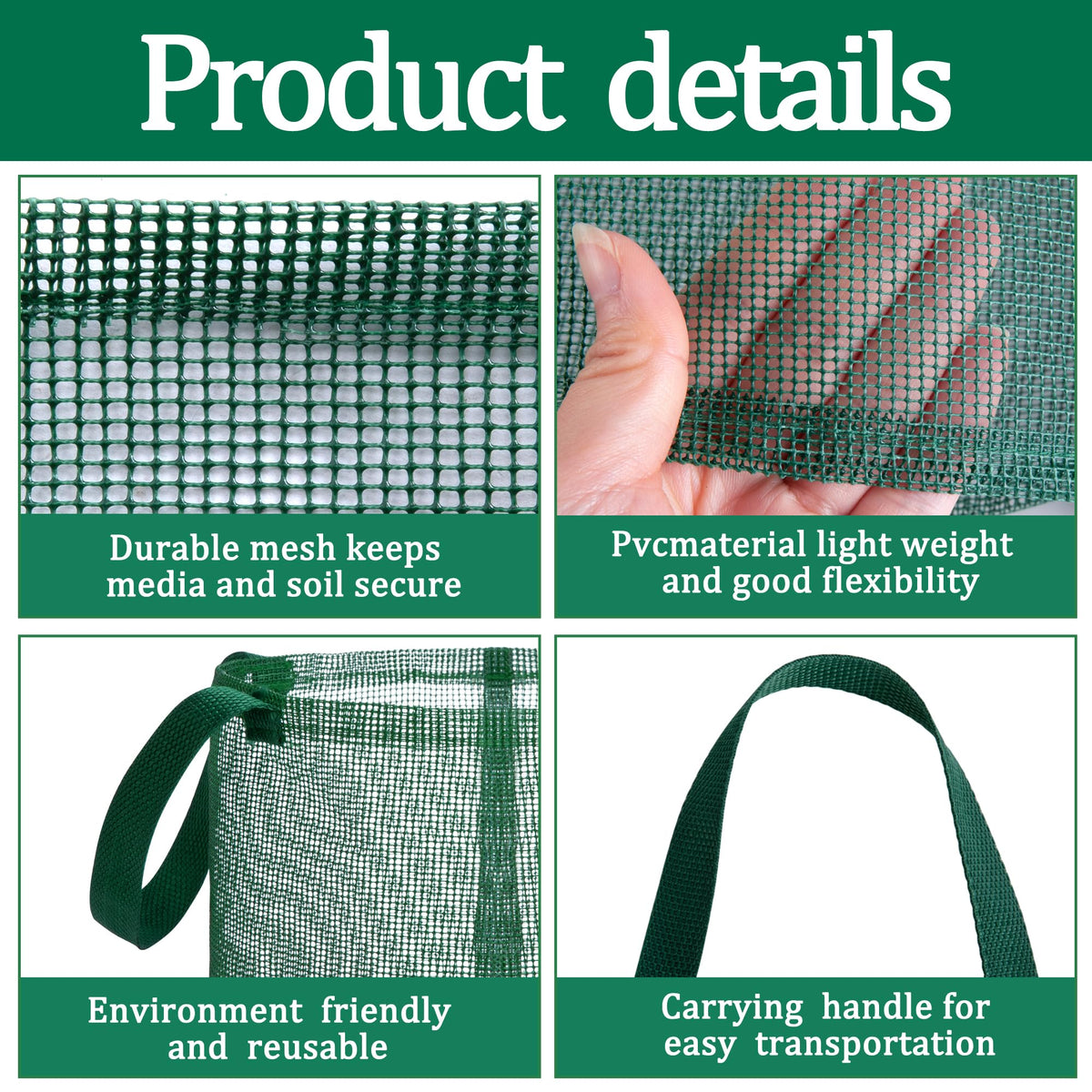 EBaokuup green aquatic plant basket for lotus and lilies in ponds.