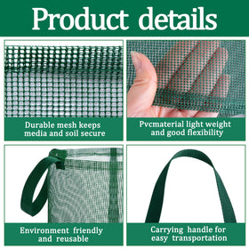 EBaokuup green aquatic plant basket for lotus and lilies in ponds.