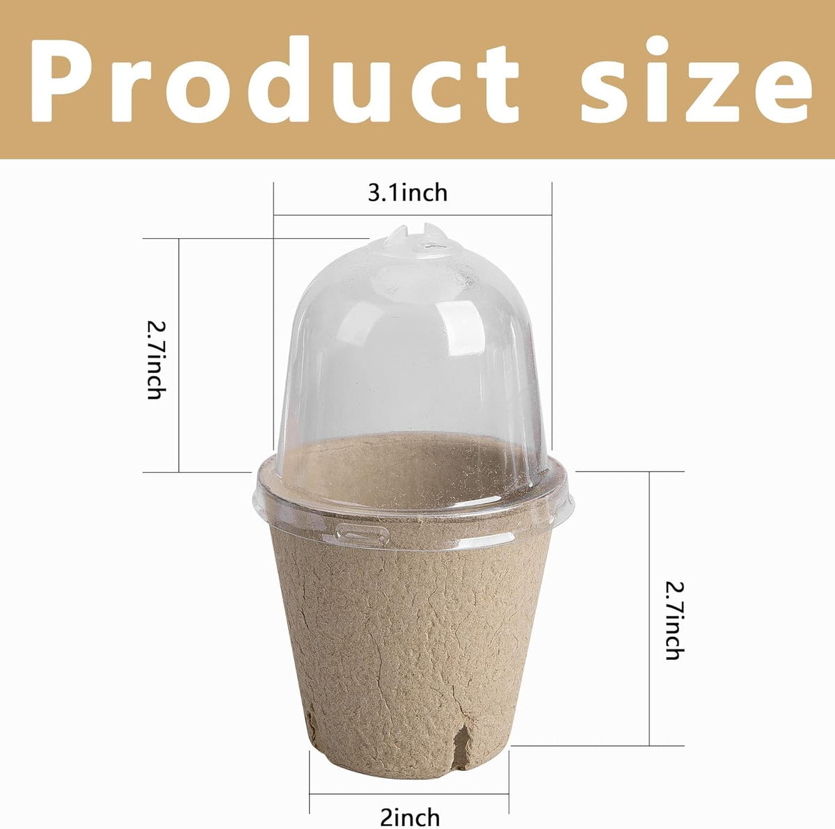 EBaokuup biodegradable peat pots support healthy root growth and soil integration