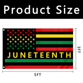 EBaokuup black pride banner for porch or garden, vivid colors.