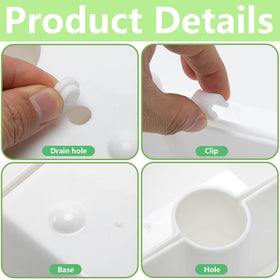 EBaokuup drainage holes bottom prevent waterlogging and protect roots.