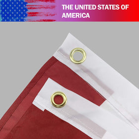 EBaokuup flag banner with brass grommets enables easy outdoor hanging