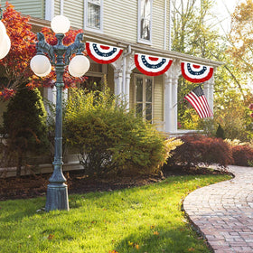 EBaokuup 8-piece patriotic bunting set ready for quick setup and display