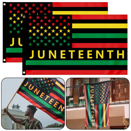 EBaokuup Juneteenth flag 3x5ft outdoor display for yard decor and pride.