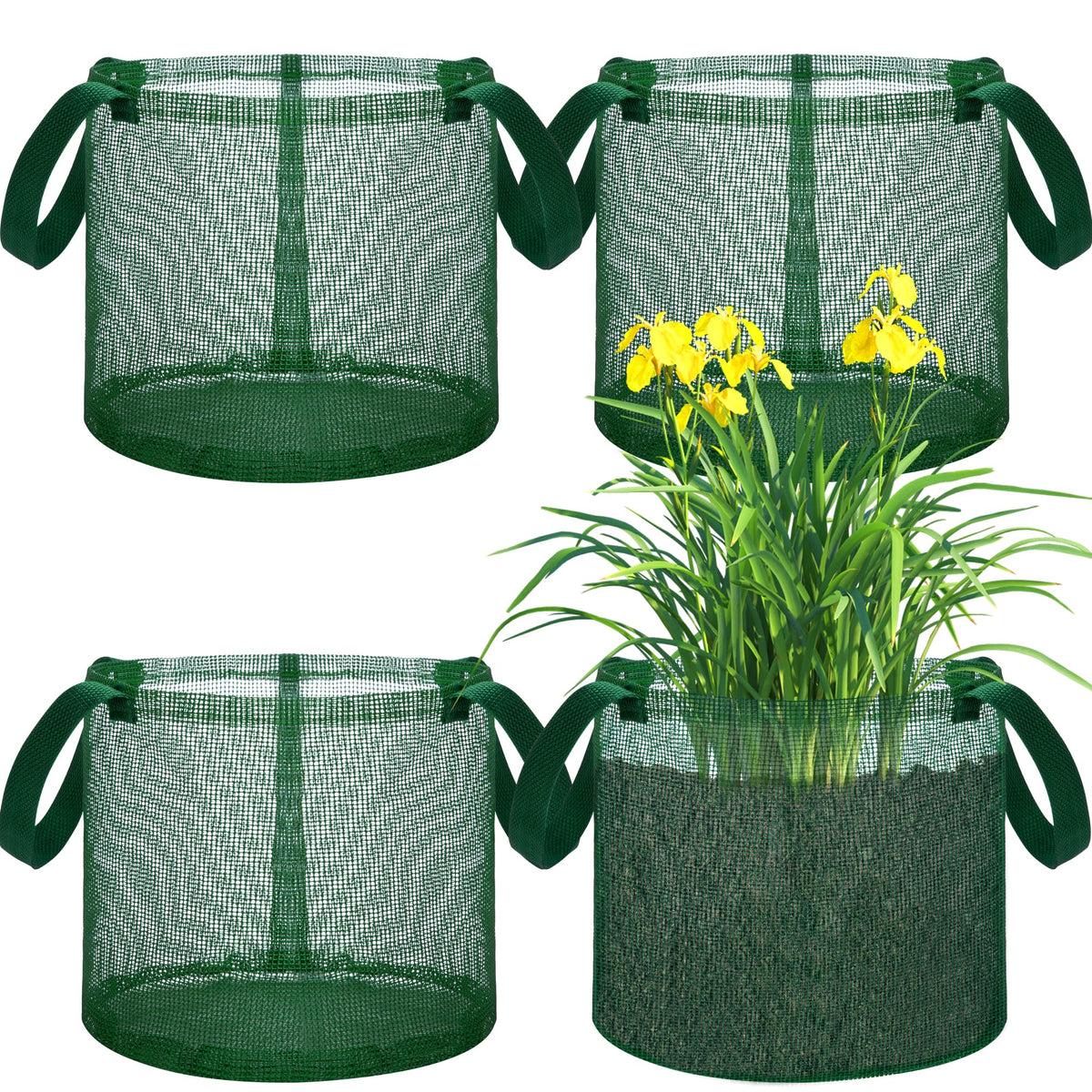 EBaokuup pond planting bag with handles for safe planting and transport.