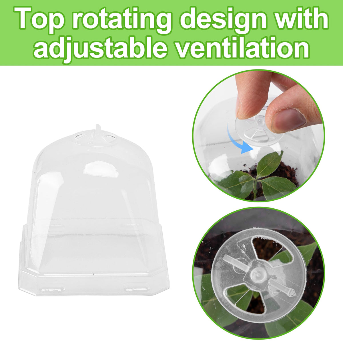EBaokuup pot with drainage holes keeps soil well-ventilated