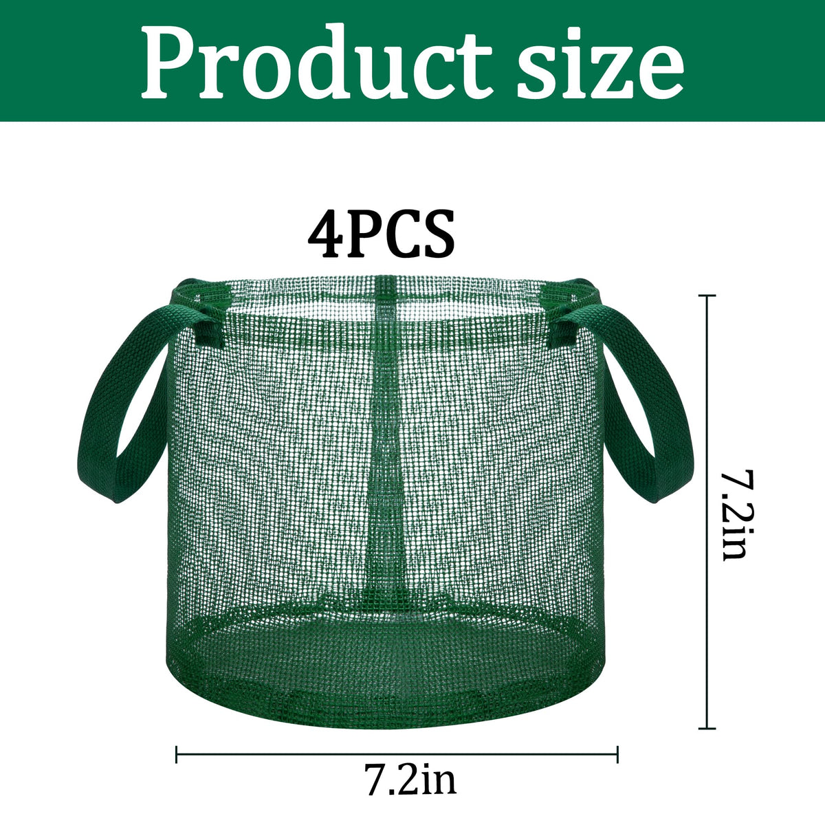 EBaokuup 7-inch round mesh pot supports airflow to roots.
