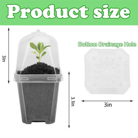 EBaokuup seed starting pots with labels help organize seedlings