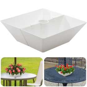 EBaokuup umbrella planter around pole securely fits patio tables for outdoor setups.