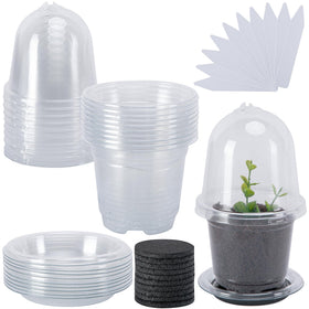 EBaokuup self-watering seed starter pot assembly maintains consistent moisture for seedlings.