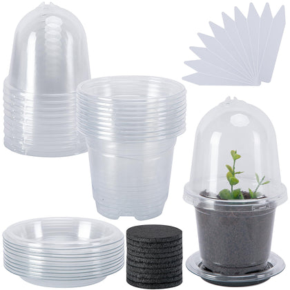 EBaokuup self-watering seed starter pot assembly maintains consistent moisture for seedlings.