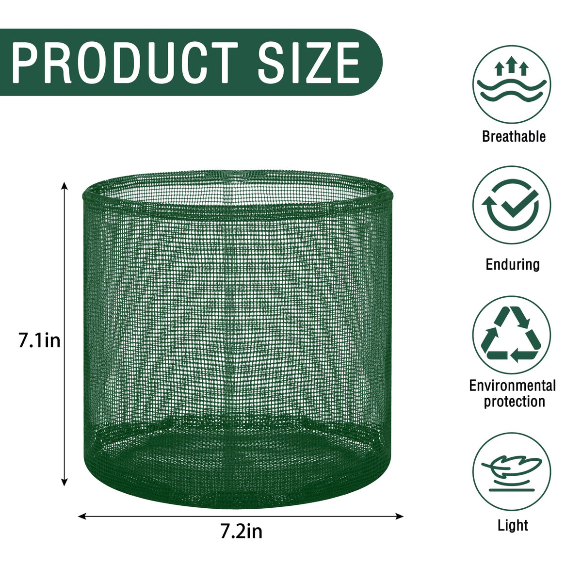 EBaokuup aquatic plant bag highlighting breathable mesh for water access
